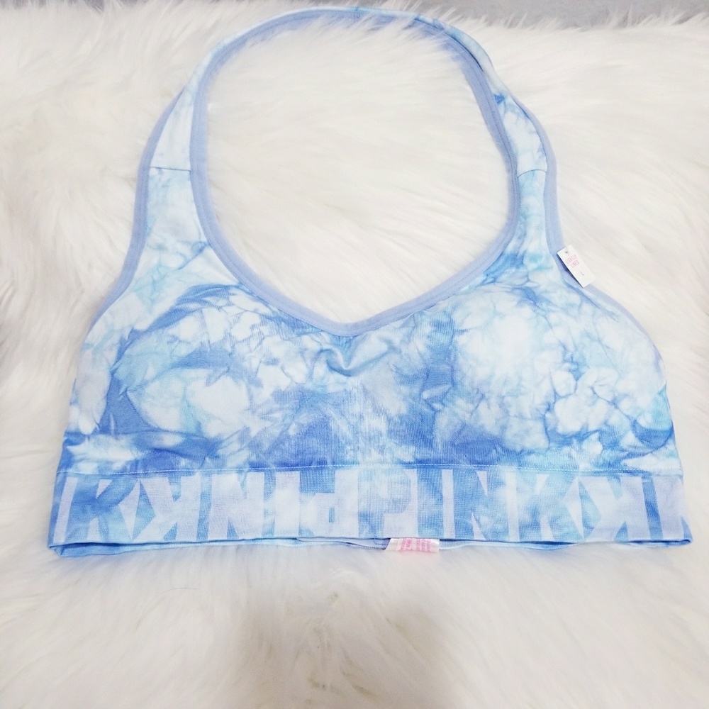 PINK Victoria's Secret lightly lined bra LARGE - Picture 2 of 6